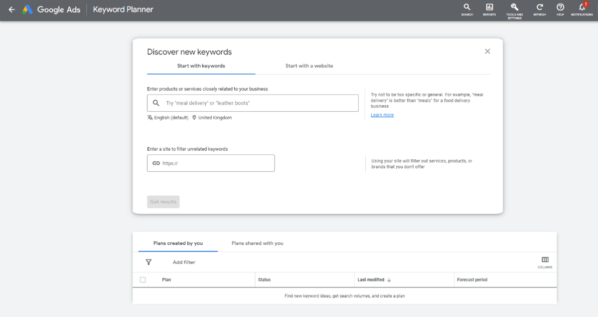 google ads keyword planner google ads keyword planner