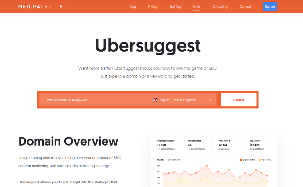 ubersuggest ubersuggest